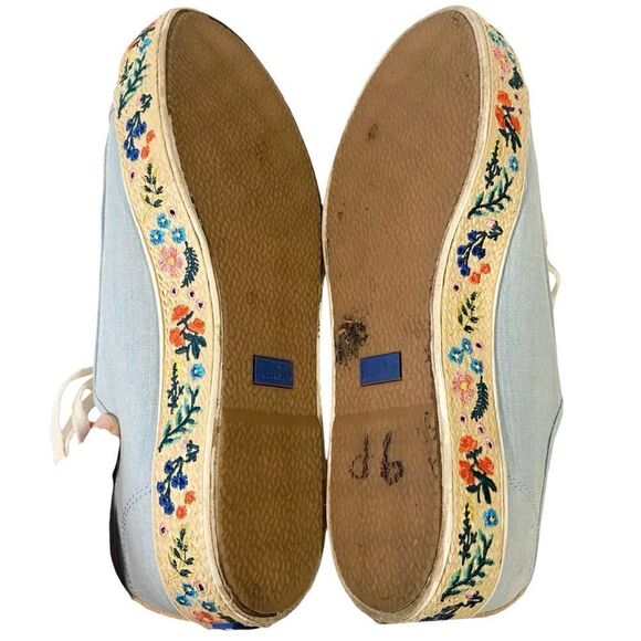 Keds x Rifle Paper Co. Rosalie Embroidered Triple Kick Sneakers in Size US 7 - Picture 13 of 15